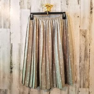 Leslie Fay pleated midi skirt 18